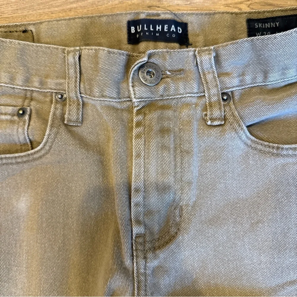 Bullhead Denim Jeans Men's 30 X 32 Tan Beige Khaki Skinny